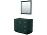 Wyndham Collection Miranda 41" Green Vanity with 34" Mirror