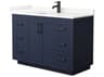 Wyndham Collection Miranda 48" Dark Blue Vanity