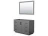 Wyndham Collection Miranda 47" Dark Gray Vanity with 46" Mirror