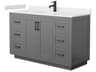Wyndham Collection Miranda 54" Dark Gray Vanity