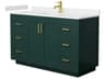 Wyndham Collection Miranda 54" Green Vanity