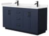 Wyndham Collection Miranda 60" Dark Blue Vanity