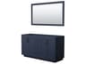 Wyndham Collection Miranda 59" Dark Blue Vanity with 58" Mirror
