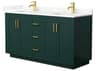 Wyndham Collection Miranda 60" Green Vanity