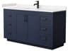 Wyndham Collection Miranda 60" Dark Blue Vanity