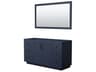 Wyndham Collection Miranda 59" Dark Blue Vanity with 58" Mirror