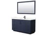 Wyndham Collection Miranda 60" Dark Blue Vanity with 58" Mirror