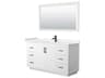 Wyndham Collection Miranda 60" White Vanity with 58" Mirror