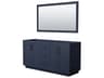 Wyndham Collection Miranda 65" Dark Blue Vanity with 58" Mirror