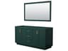 Wyndham Collection Miranda 65" Green Vanity with 58" Mirror