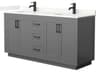 Wyndham Collection Miranda 66" Dark Gray Vanity