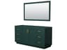 Wyndham Collection Miranda 65" Green Vanity with 58" Mirror