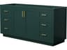 Wyndham Collection Miranda 65" Green Vanity