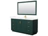 Wyndham Collection Miranda 66" Green Vanity with 58" Mirror
