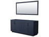 Wyndham Collection Miranda 71" Dark Blue Vanity with 70" Mirror