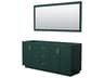 Wyndham Collection Miranda 71" Green Vanity with 70" Mirror