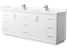 Wyndham Collection Strada 84" White Vanity