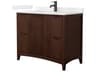 Wyndham Collection Palmilla 42" Dark Walnut Vanity
