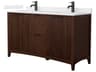 Wyndham Collection Palmilla 60" Dark Walnut Vanity