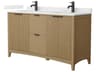 Wyndham Collection Palmilla 60" Natural Oak Vanity