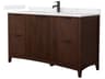 Wyndham Collection Palmilla 60" Dark Walnut Vanity