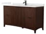 Wyndham Collection Palmilla 60" Dark Walnut Vanity