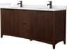 Wyndham Collection Palmilla 72" Dark Walnut Vanity