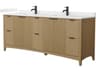 Wyndham Collection Palmilla 84" Natural Oak Vanity