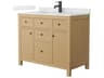 Wyndham Collection Pendry 42" Tanned Oak Vanity