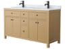 Wyndham Collection Pendry 60" Tanned Oak Vanity