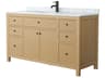 Wyndham Collection Pendry 60" Tanned Oak Vanity