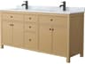 Wyndham Collection Pendry 72" Tanned Oak Vanity
