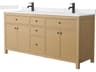 Wyndham Collection Pendry 72" Tanned Oak Vanity