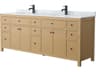 Wyndham Collection Pendry 84" Tanned Oak Vanity