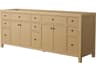 Wyndham Collection Pendry 83" Tanned Oak Vanity