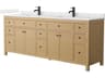 Wyndham Collection Pendry 84" Tanned Oak Vanity