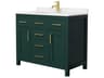 Wyndham Collection Beckett 42" Green Vanity