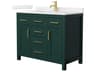 Wyndham Collection Beckett 42" Green Vanity