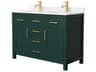 Wyndham Collection Beckett 48" Green Vanity