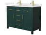 Wyndham Collection Beckett 48" Green Vanity