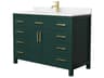 Wyndham Collection Beckett 48" Green Vanity