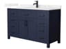 Wyndham Collection Beckett 54" Dark Blue Vanity