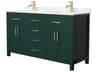Wyndham Collection Beckett 60" Green Vanity