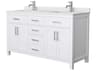 Wyndham Collection Beckett 60" White Vanity