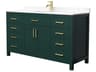 Wyndham Collection Beckett 60" Green Vanity