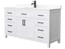 Wyndham Collection Beckett 60" White Vanity