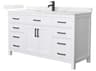 Wyndham Collection Beckett 60" White Vanity