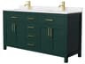 Wyndham Collection Beckett 66" Green Vanity