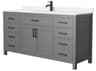 Wyndham Collection Beckett 66" Dark Gray Vanity