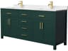 Wyndham Collection Beckett 72" Green Vanity